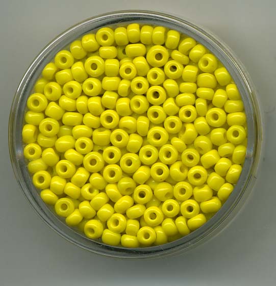 Rocailles 2,6 mm yellow opak